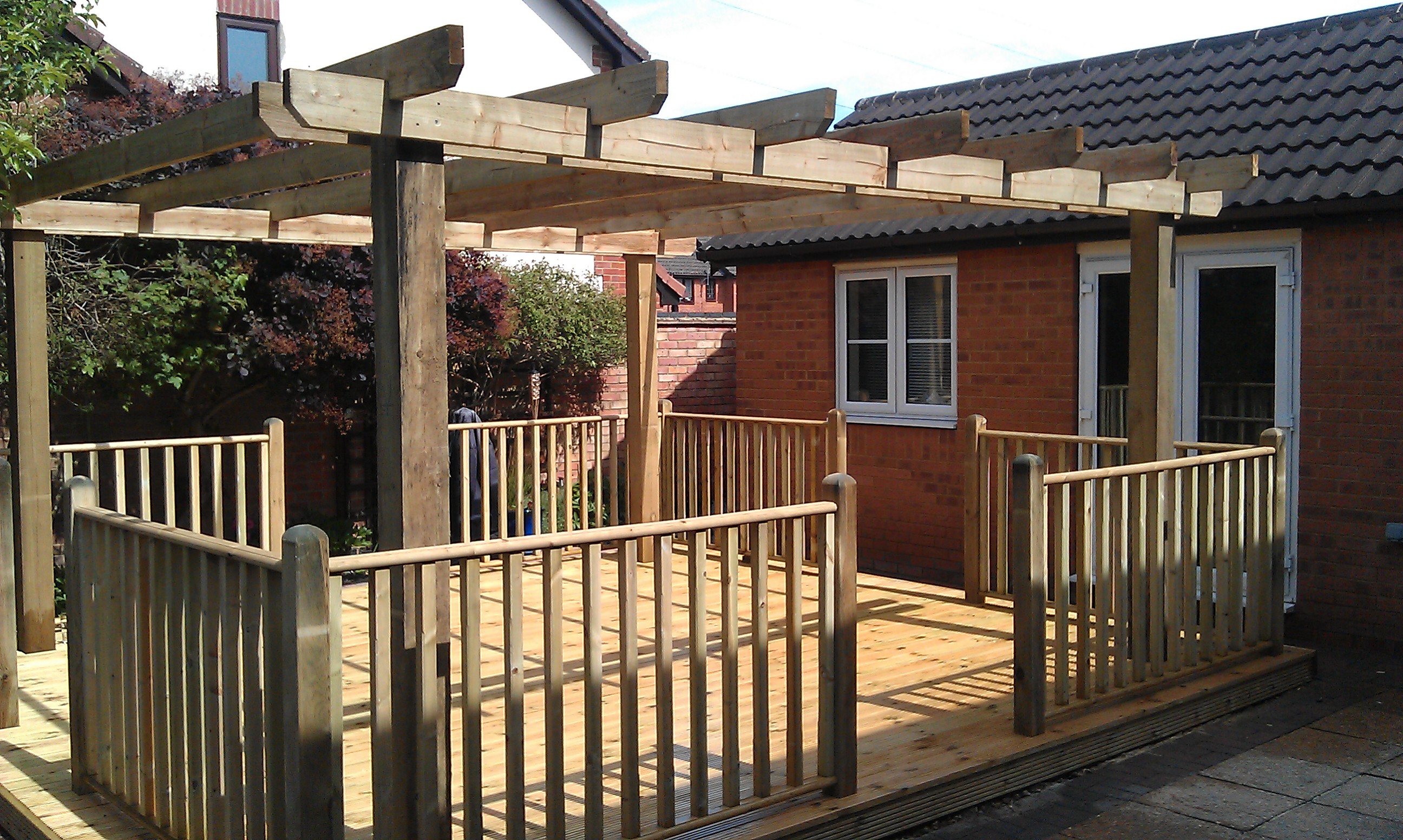 Timber decking installation by NeatFix Fencing